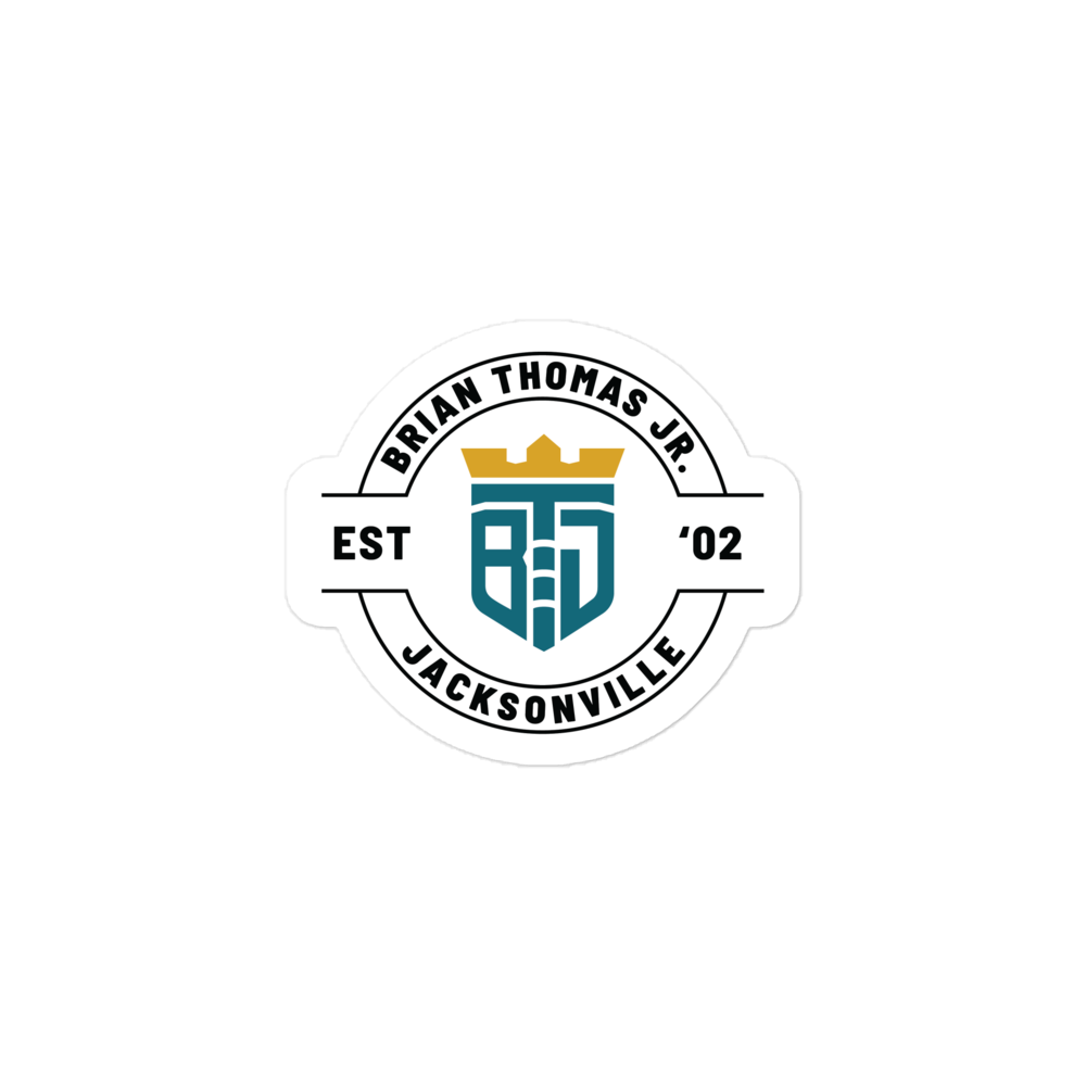 Brian Thomas Jr. “Logo Badge" Sticker
