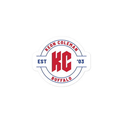 Keon Coleman "Logo Badge" Sticker