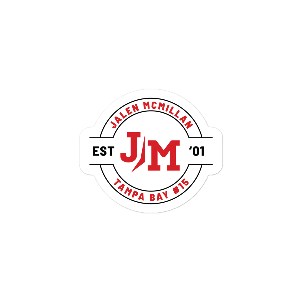 Jalen McMillan "Logo" Die-cut Sticker