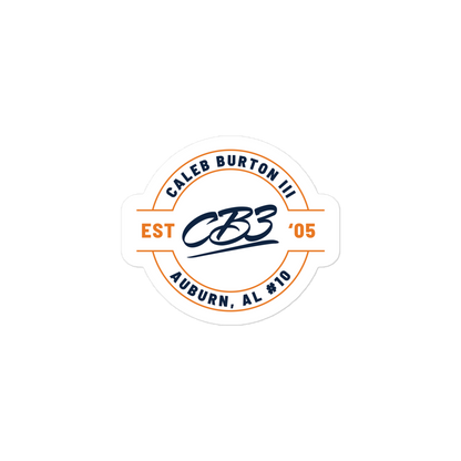 Caleb Burton III "Logo Badge" Sticker