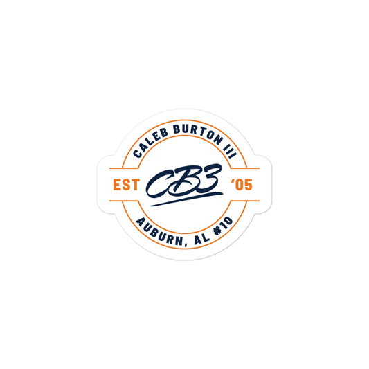 Caleb Burton III "Logo Badge" Sticker