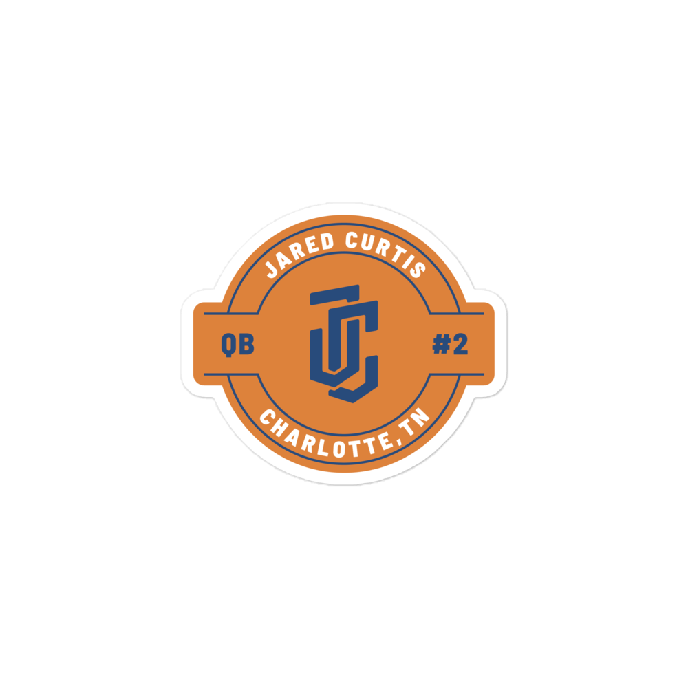 Jared Curtis "Logo Badge" Sticker