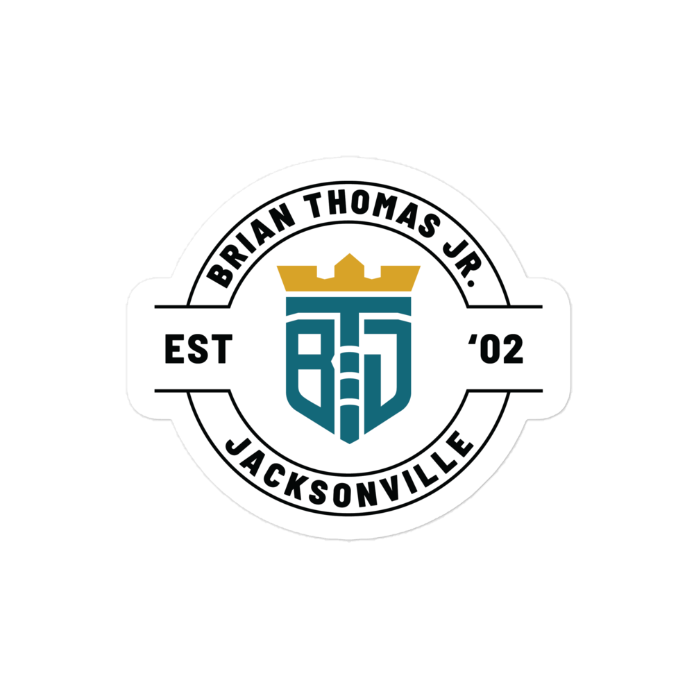 Brian Thomas Jr. “Logo Badge" Sticker