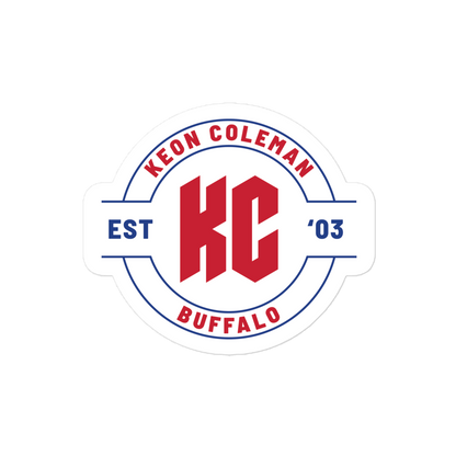 Keon Coleman "Logo Badge" Sticker