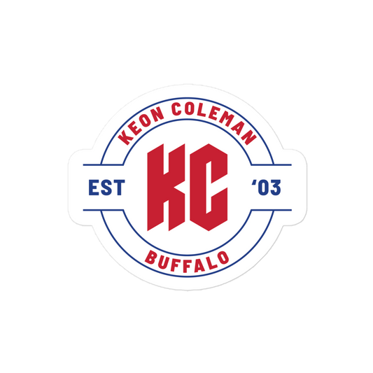 Keon Coleman "Logo Badge" Sticker