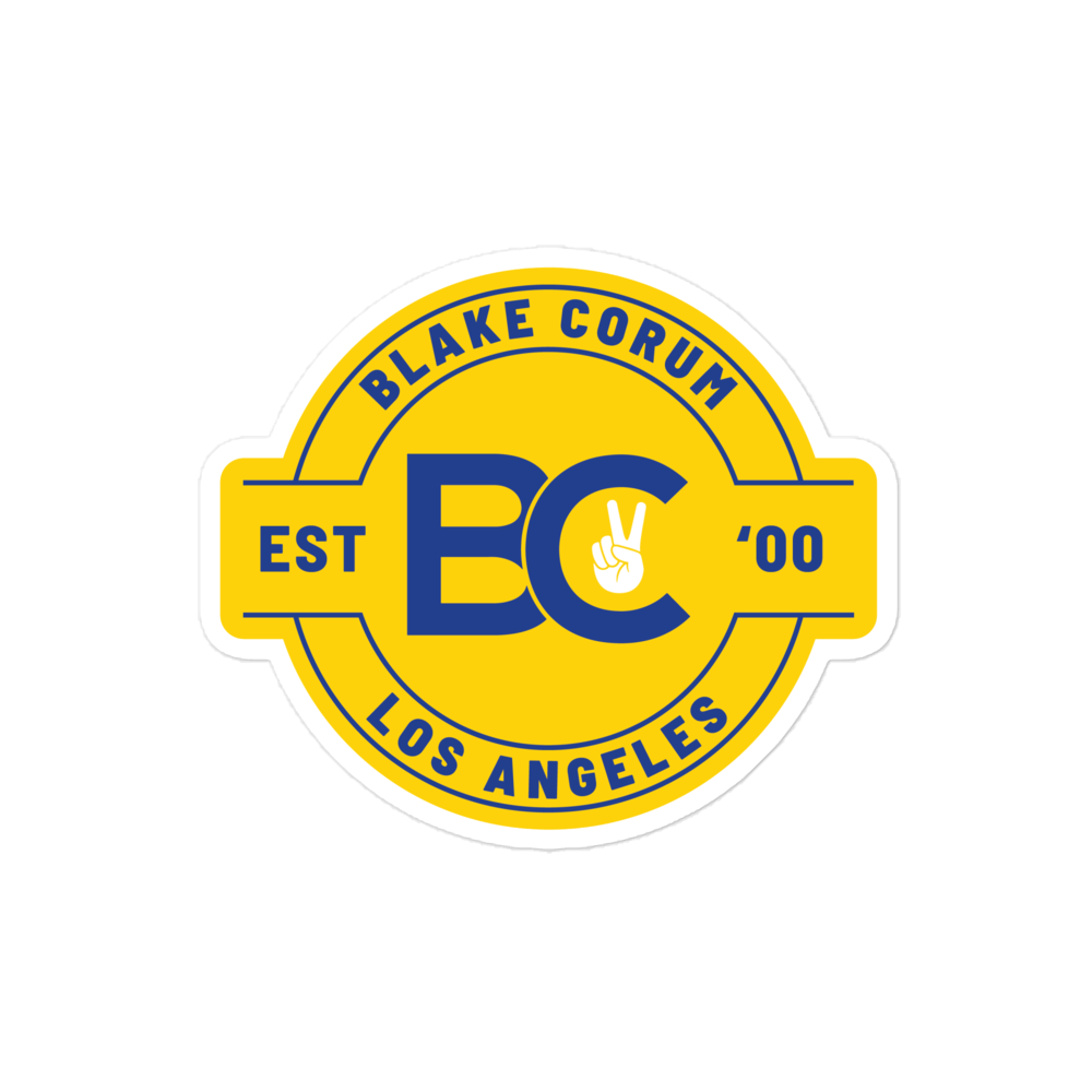 Blake Corum "Logo Badge" Sticker