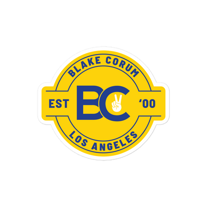 Blake Corum "Logo Badge" Sticker