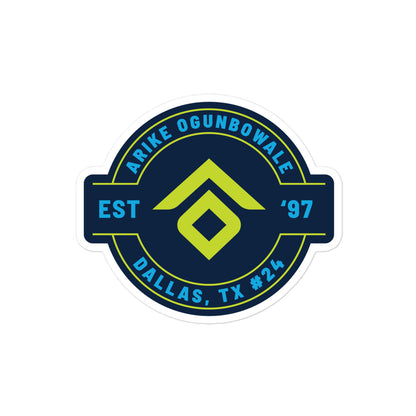 Arike Ogunbowale "Logo Badge" Sticker