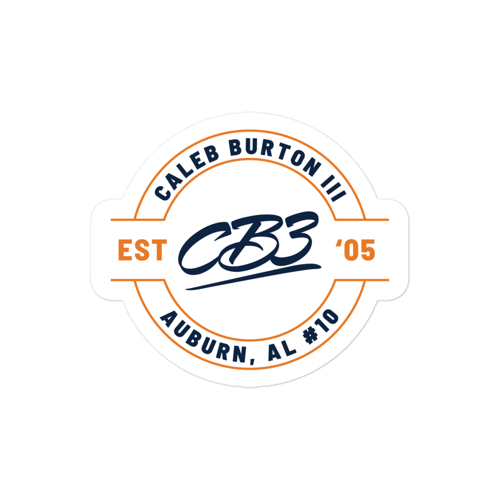 Caleb Burton III "Logo Badge" Sticker
