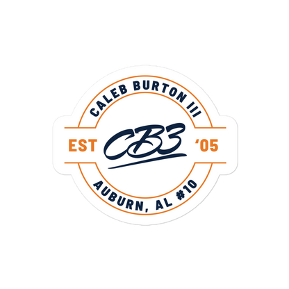 Caleb Burton III "Logo Badge" Sticker