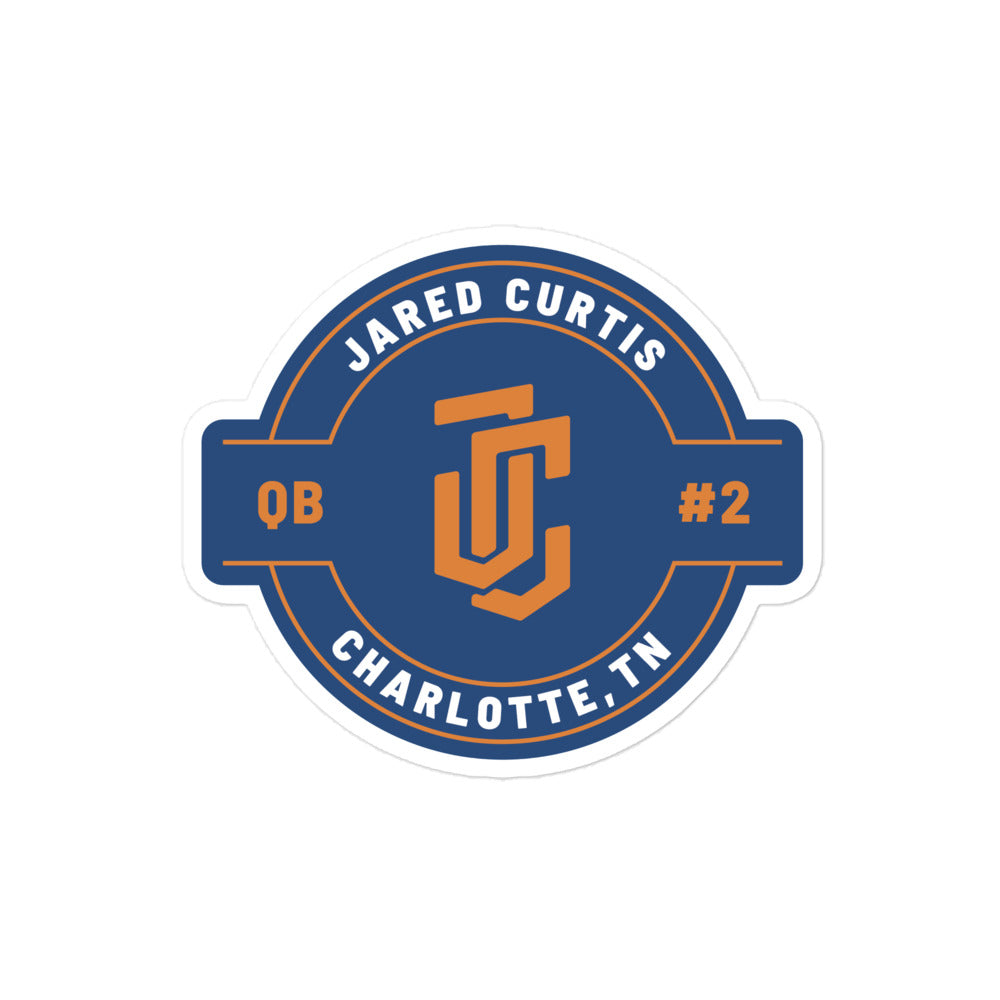 Jared Curtis "Logo Badge" Sticker