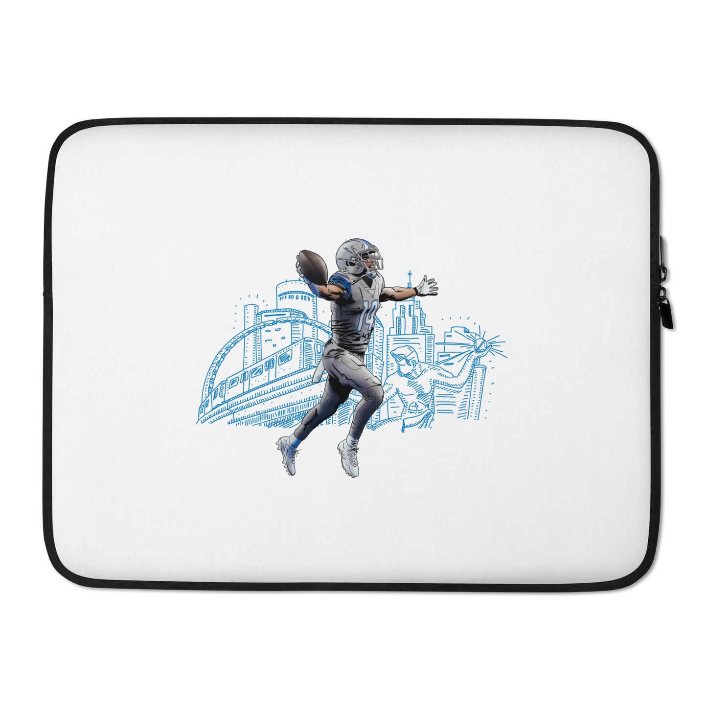 Amon-Ra St. Brown "Motor City" Laptop Sleeve