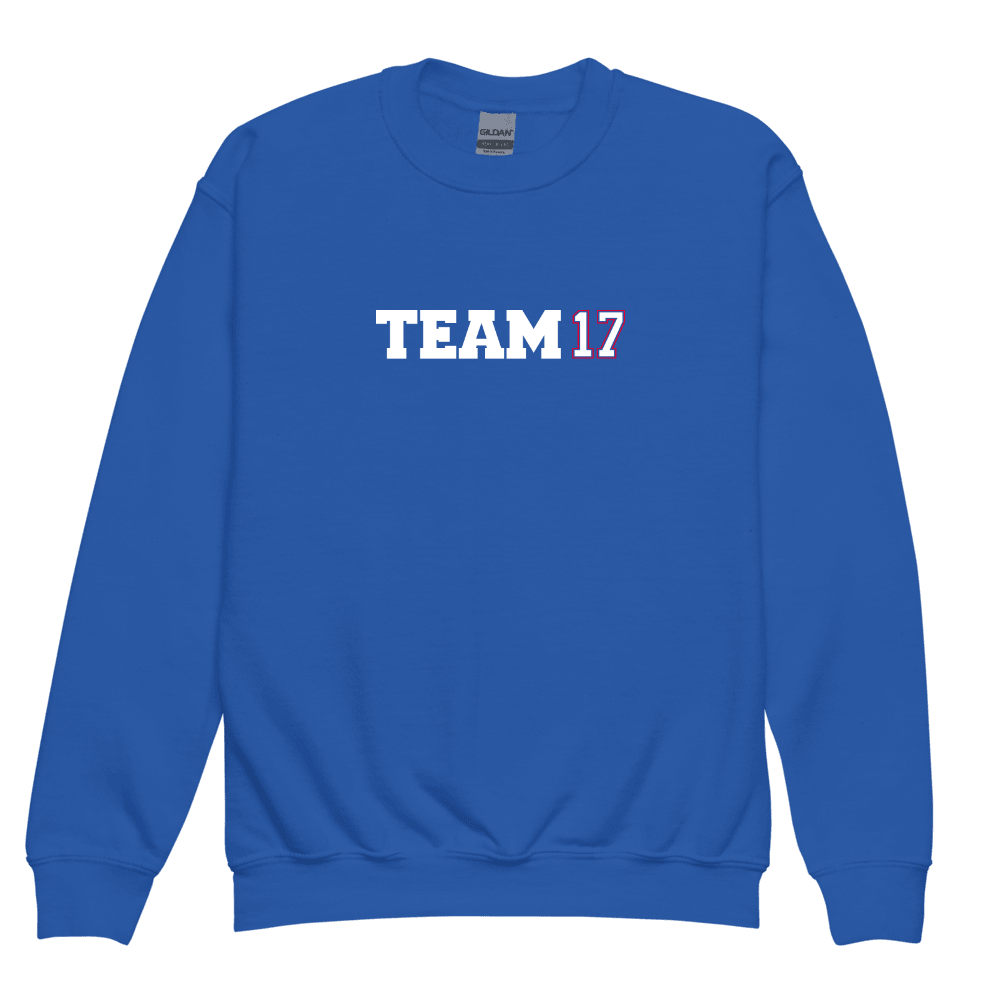 Team 17 Logo Youth Sweatshirt Royal