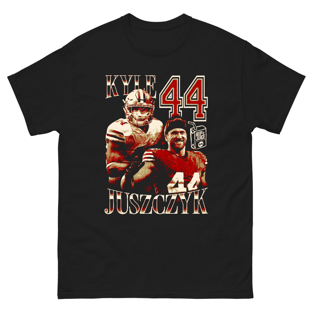Kyle Juszczyk Vintage Vintage T-shirt Black by Kyle Juszczyk
