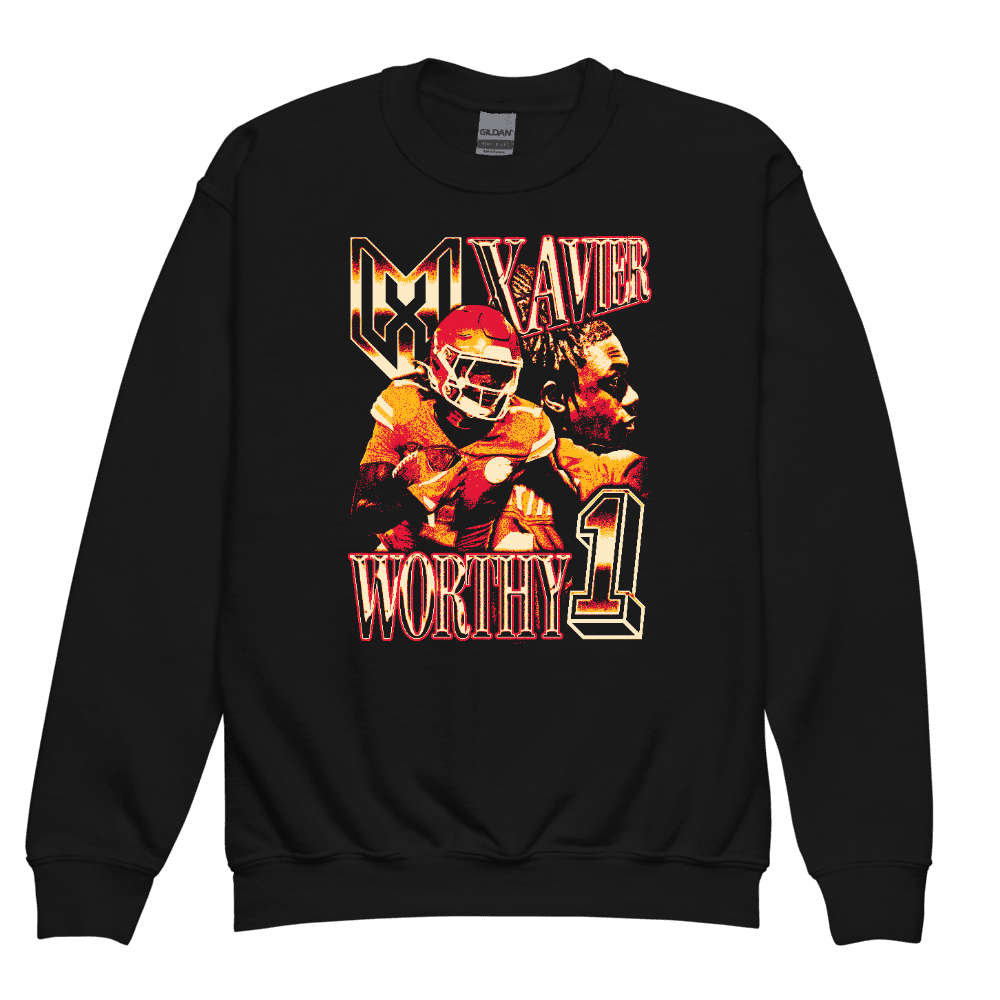 Xavier Worthy Vintage Youth Sweatshirt