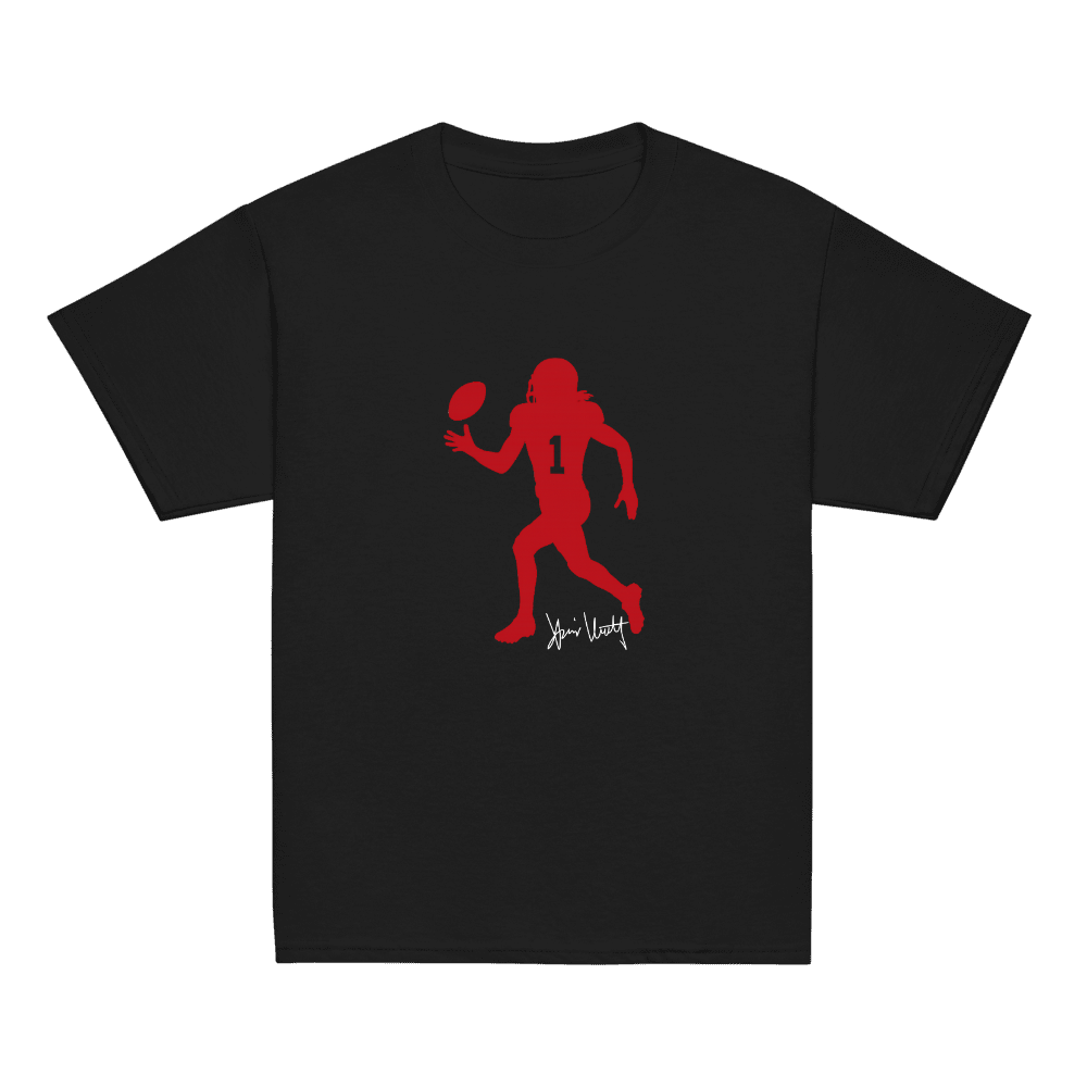 Xavier Worthy Silhouette Youth T-shirt Black