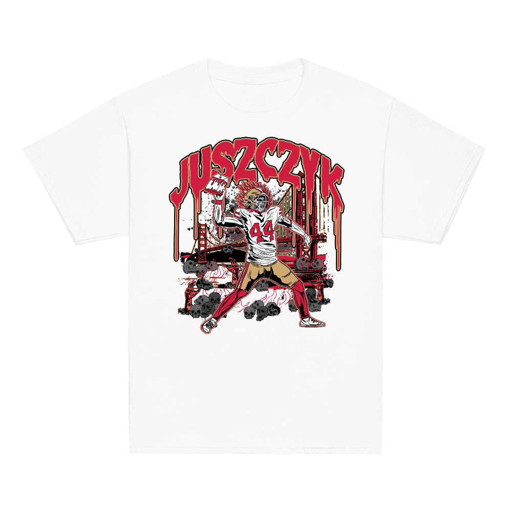Kyle Juszczyk Illustration Youth T-shirt White