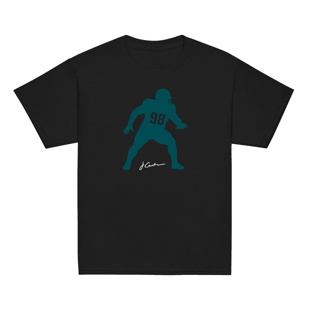Jalen Carter Silhouette Youth T-shirt Black