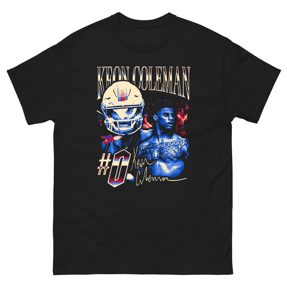 Keon Coleman Vintage Vintage T-shirt Black