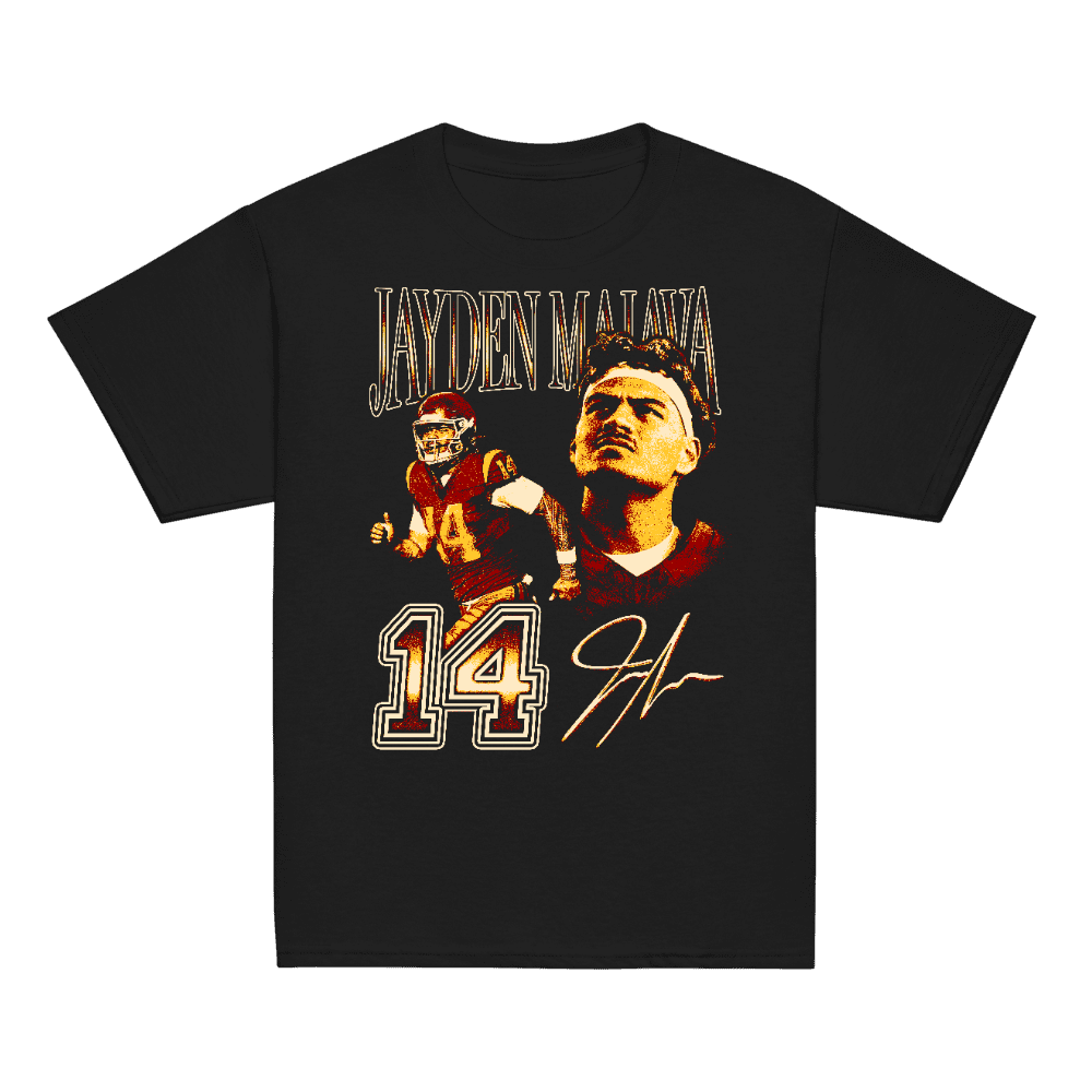Jayden Maiava Vintage Vintage Youth T-shirt Black