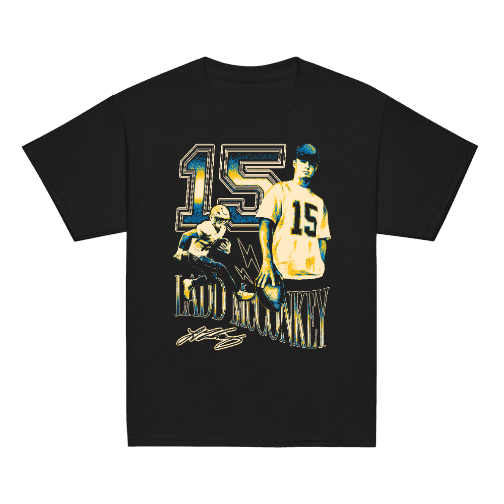 Ladd McConkey Vintage Vintage Youth T-shirt Black