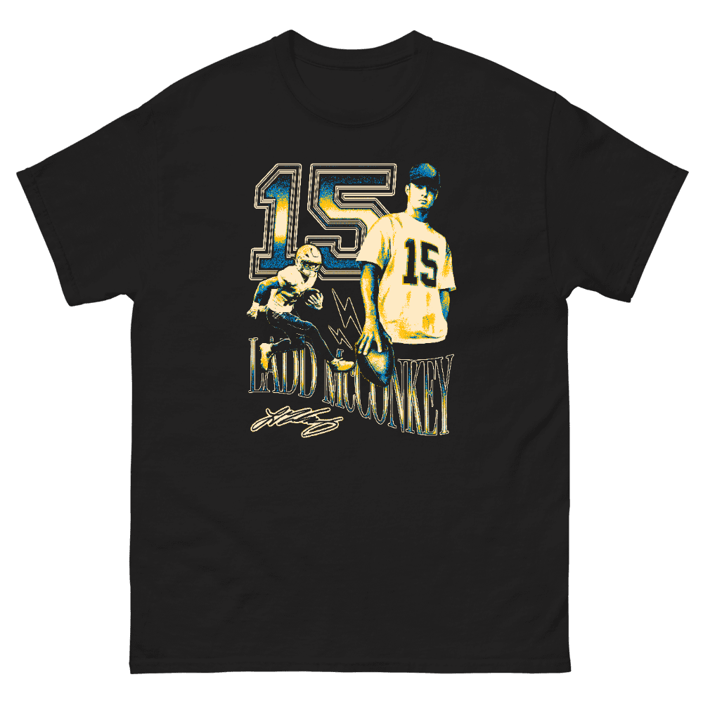Ladd McConkey Vintage Vintage T-shirt Black