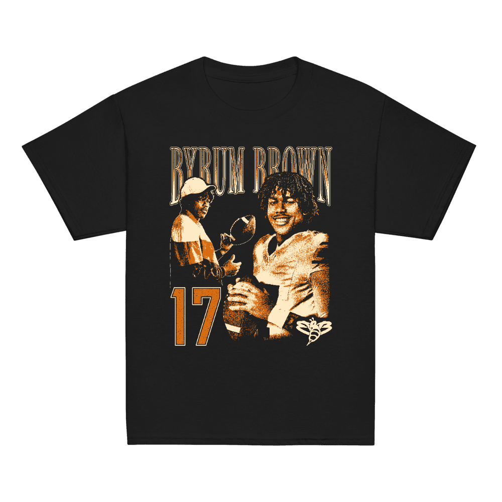 Byrum Brown Vintage Vintage Youth T-shirt Black