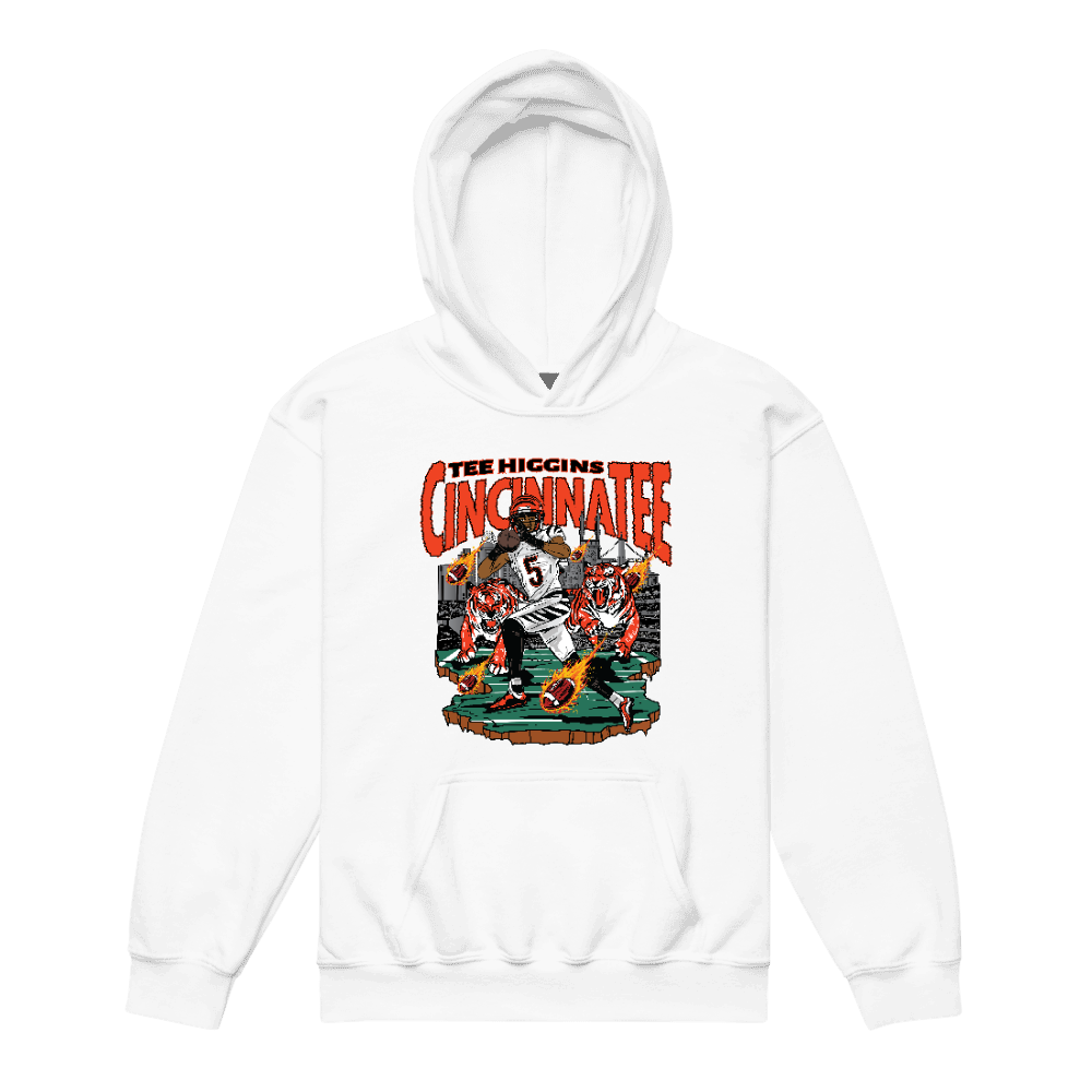 Tee Higgins Illustration Youth Hoodie White