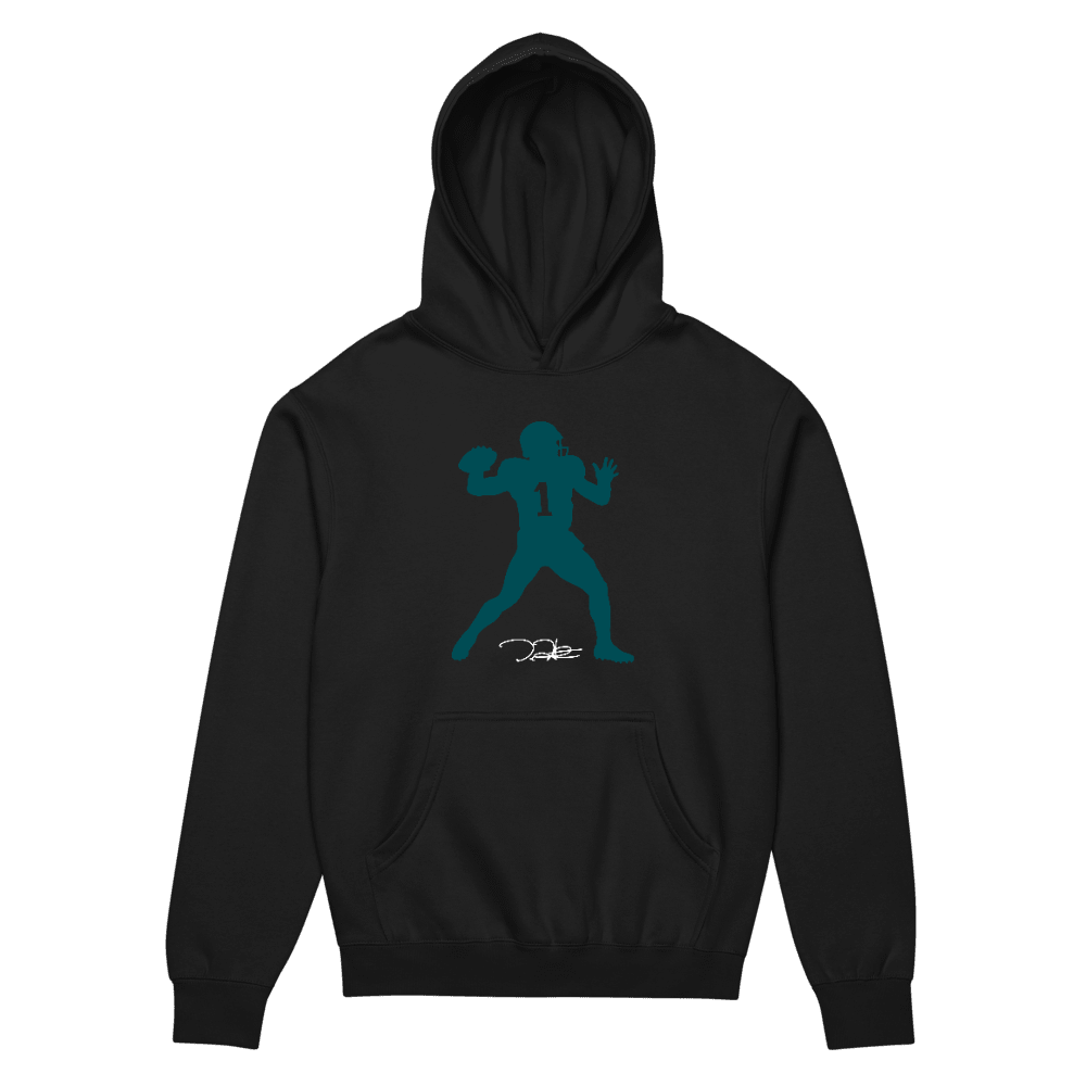 Jalen Hurts Silhouette Boxy Hoodie Black