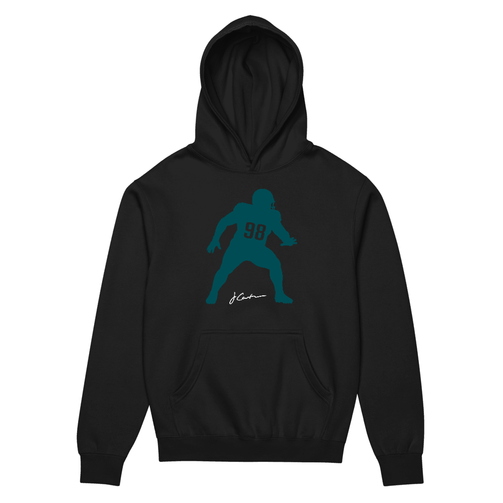 Jalen Carter Silhouette Boxy Hoodie Black