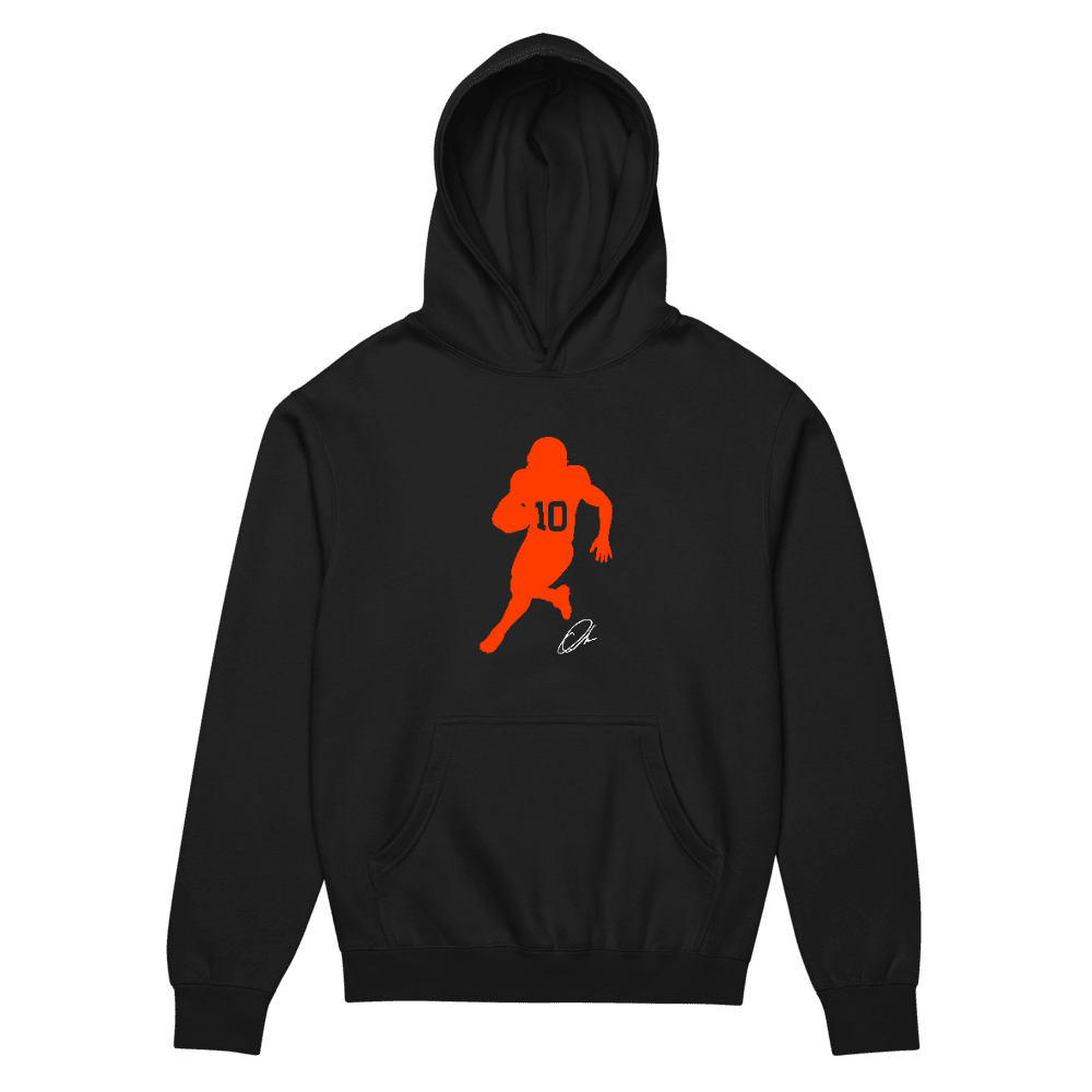 Quinshon Judkins Silhouette Boxy Hoodie Black