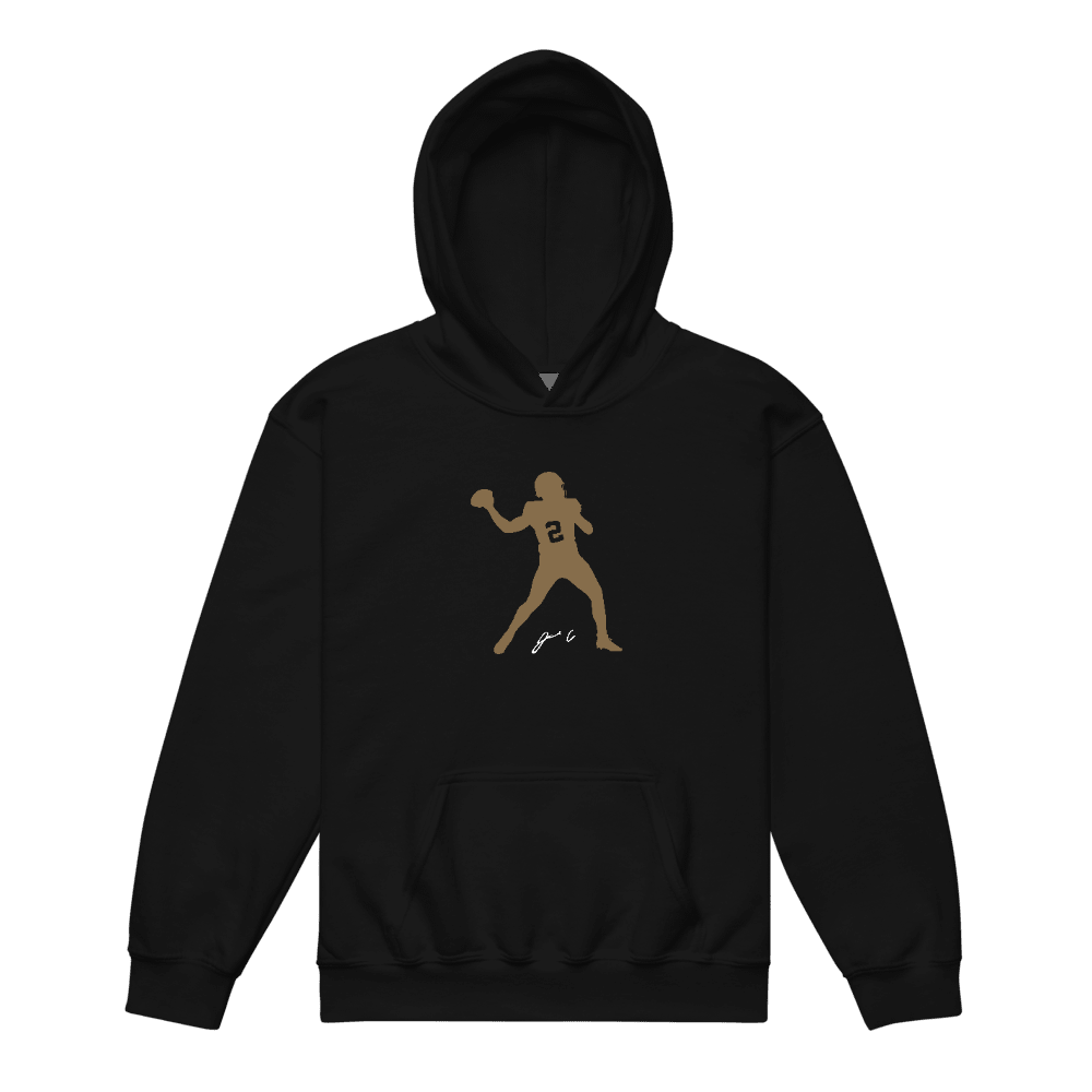 Jared Curtis Silhouette Youth Hoodie Black