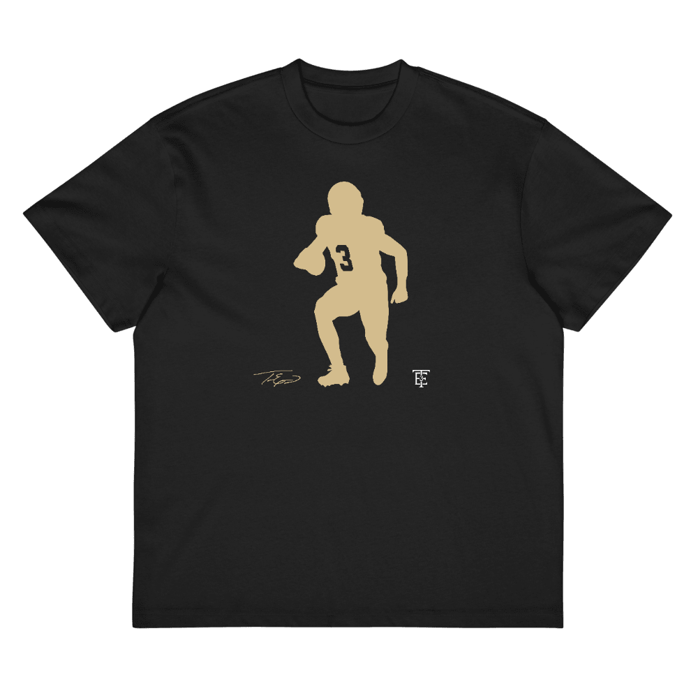 Travis Etienne Jr Silhouette Boxy T-shirt Black