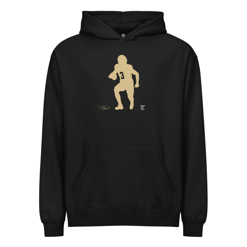 Travis Etienne Jr Silhouette Boxy Hoodie Black