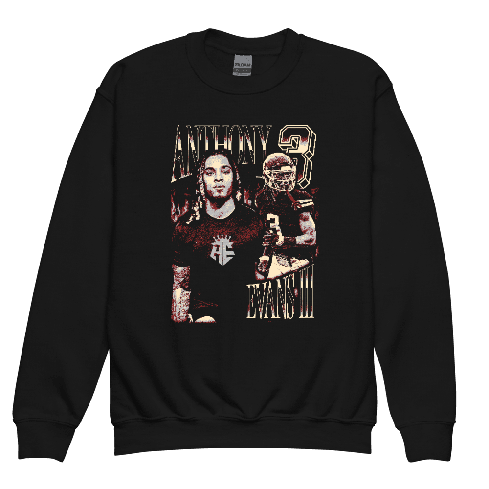 Anthony Evans III Vintage Vintage Youth Sweatshirt Black