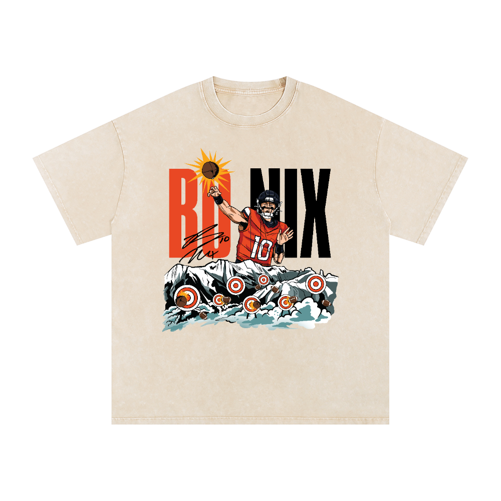 Bo Nix Illustration Vintage T-Shirt