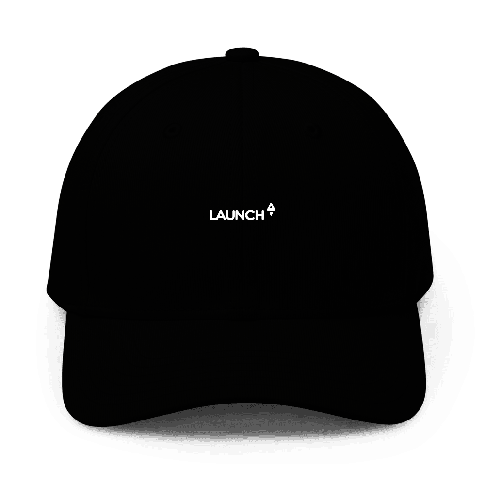 Logo - launch_logo_4-cropped Logo Baseball Hat Black