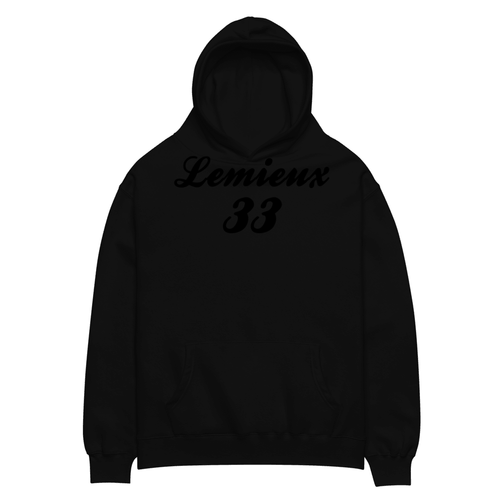 Lemieux 33 Script Name & Number Core Hoodie Grey