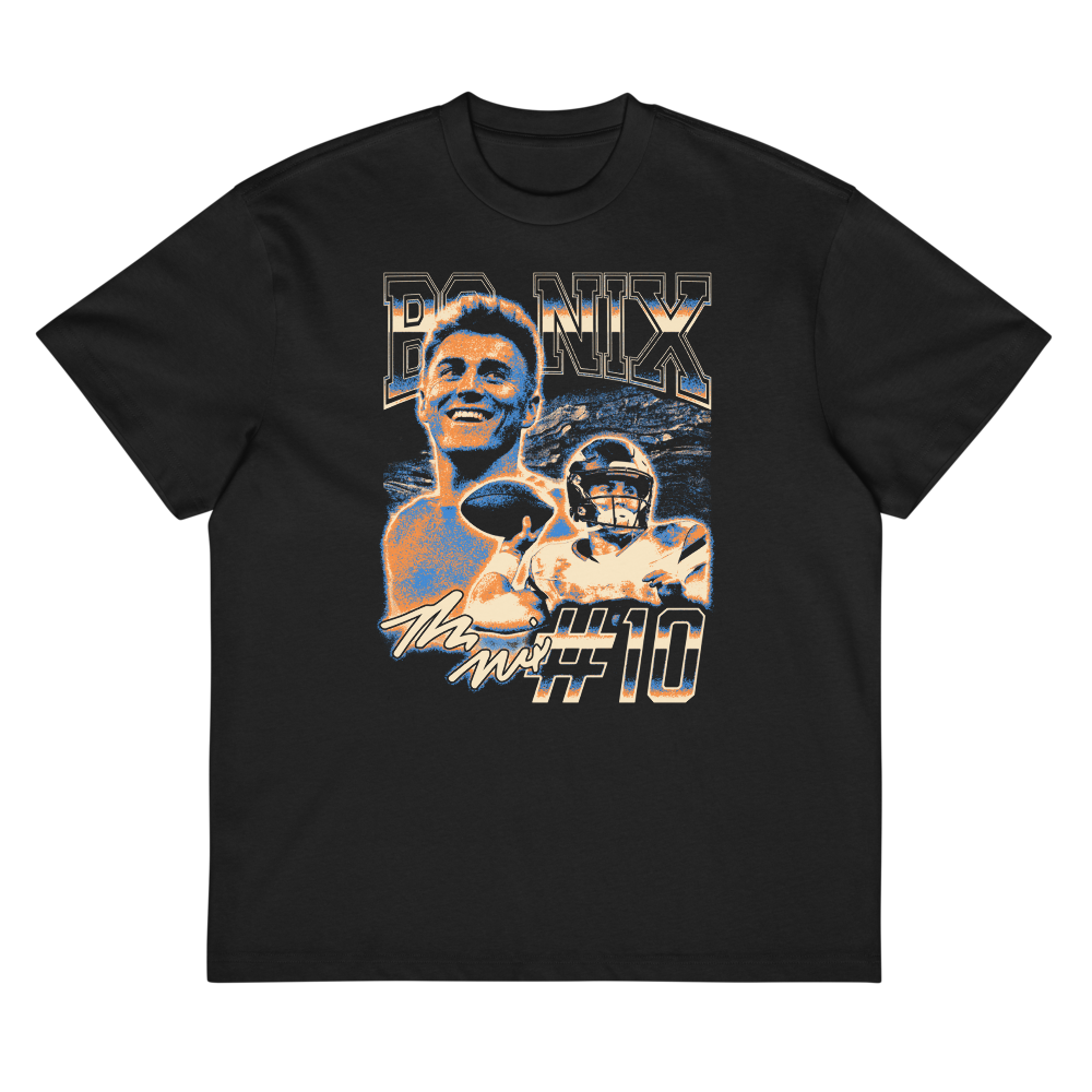 Bo Nix Vintage Box T-shirt Black