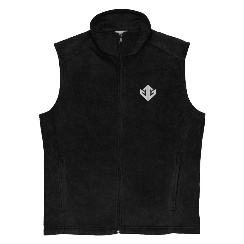 Jerrick Gibson Logo Fleece Vest Black
