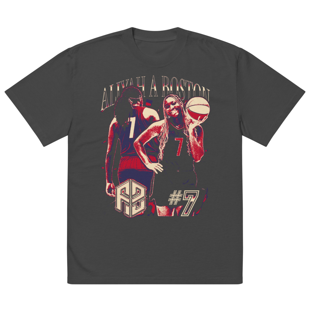 Aliyah Boston Vintage Oversized T-shirt Faded Black