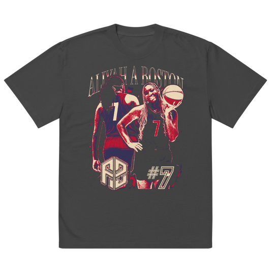 Aliyah Boston Vintage Oversized T-shirt Faded Black