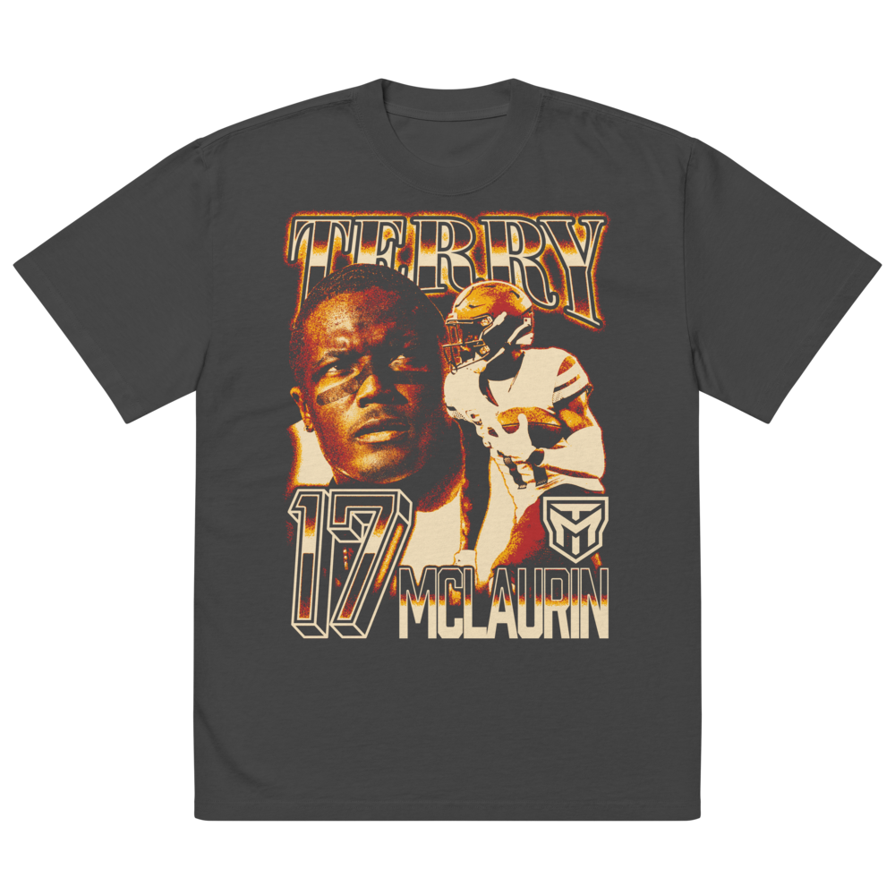 Terry McLaurin Vintage Oversized T-shirt Black