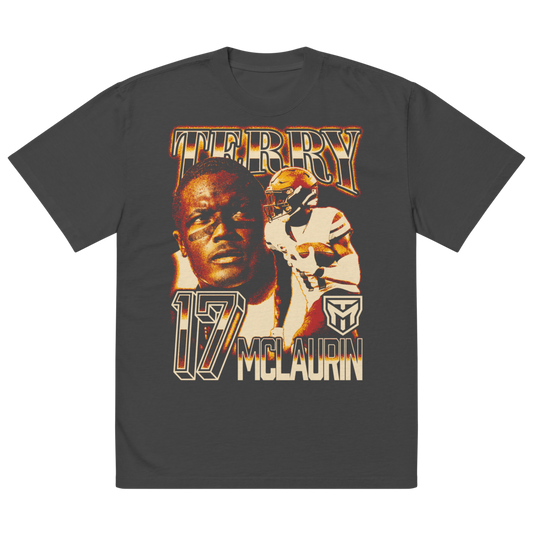 Terry McLaurin Vintage Oversized T-shirt Black