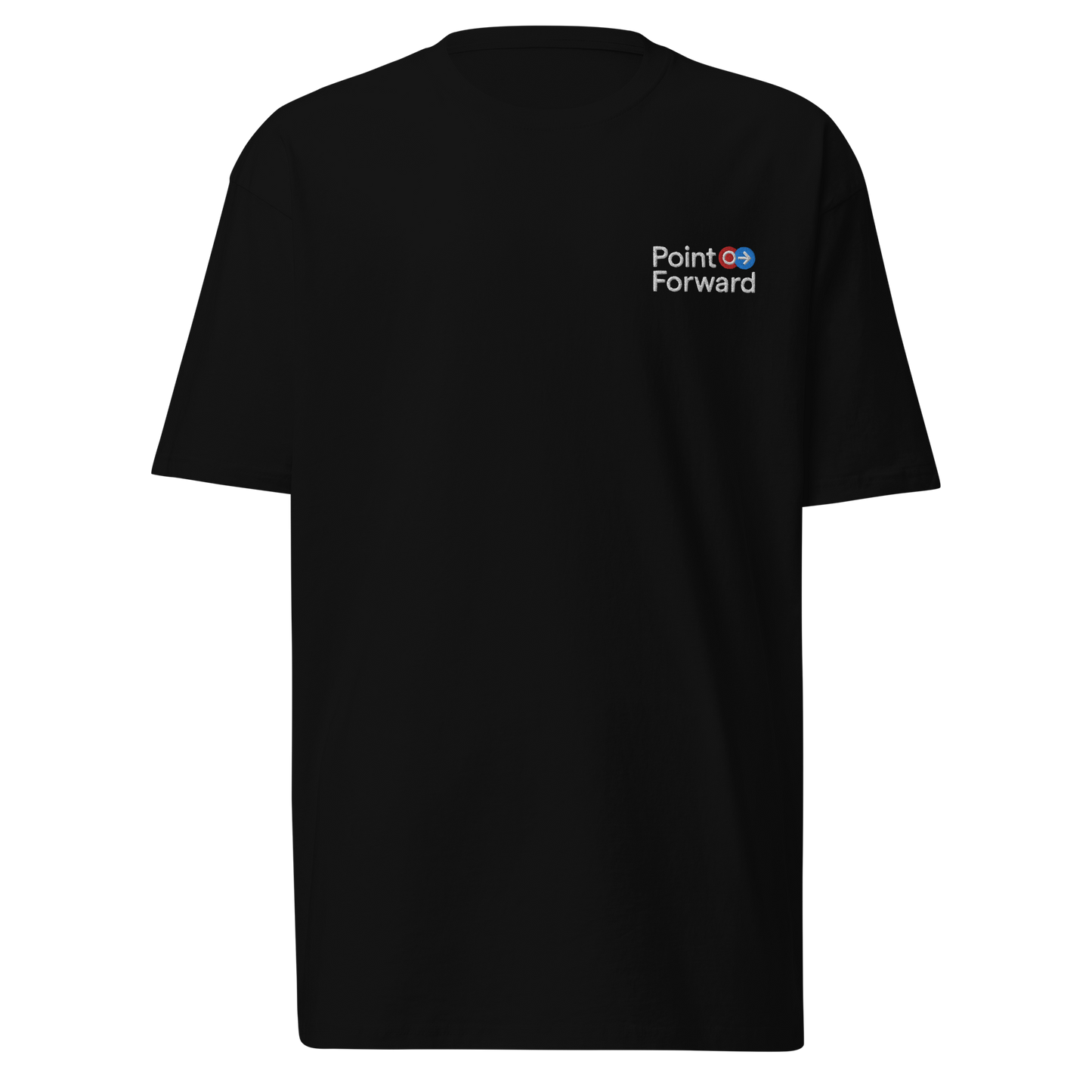 Point Forward "Logo" Embroidered Heavyweight T-shirt Black