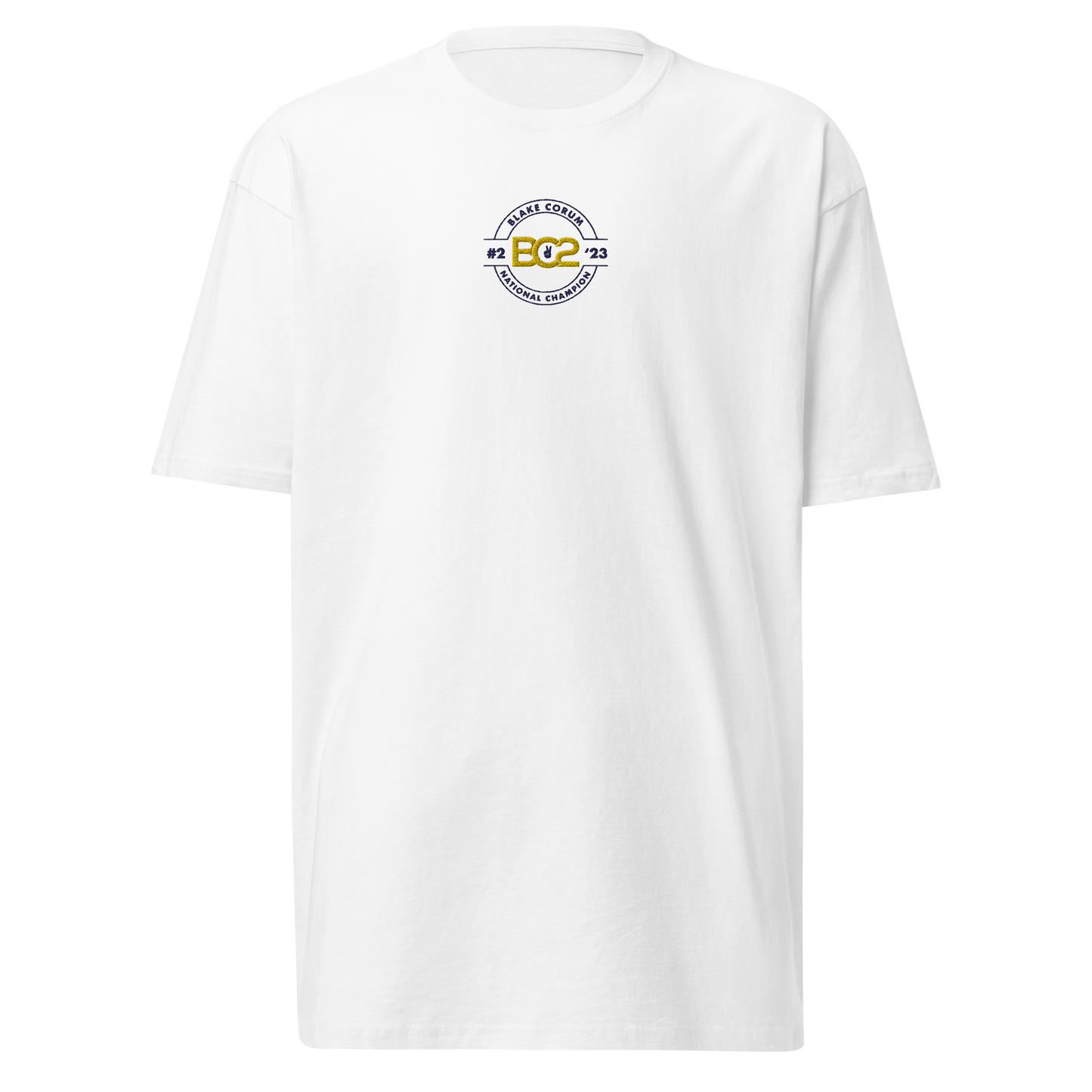 Blake Corum "National Champion" Embroidered T-shirt