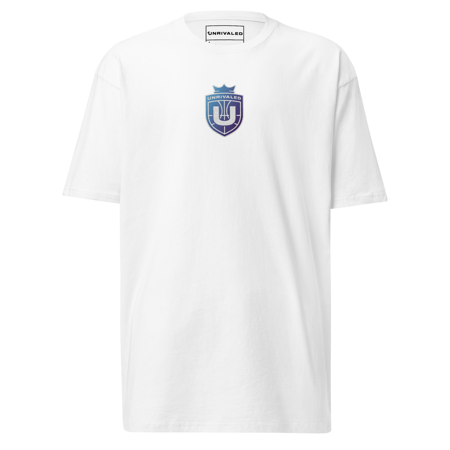 Unrivaled "Logo" Embroidered T-shirt White