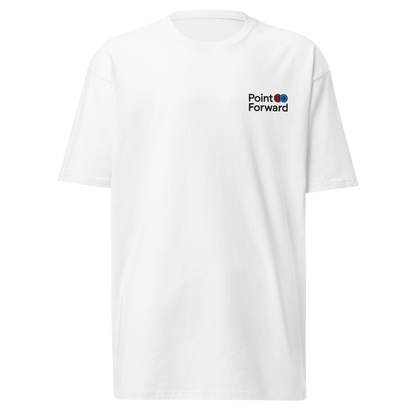 Point Forward "Logo" Embroidered Heavyweight T-shirt White