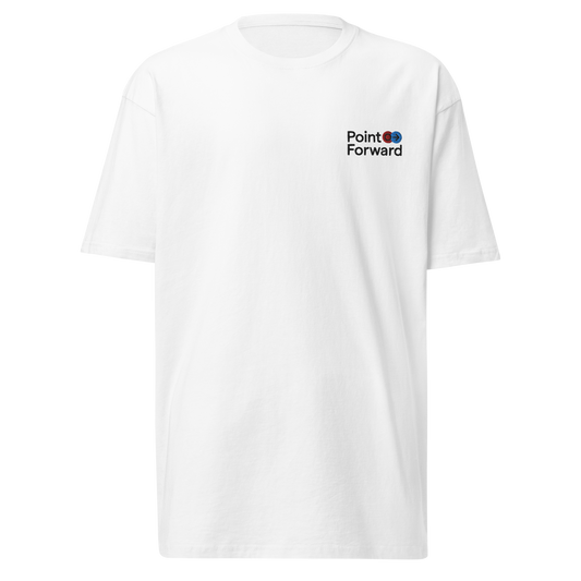 Point Forward "Logo" Embroidered Heavyweight T-shirt White