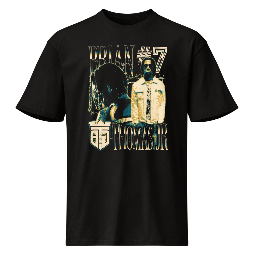 Brian Thomas Jr. Vintage Vintage T-shirt Black by Athlete Market